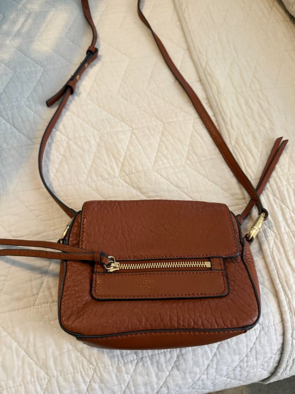 Leather cross body bag